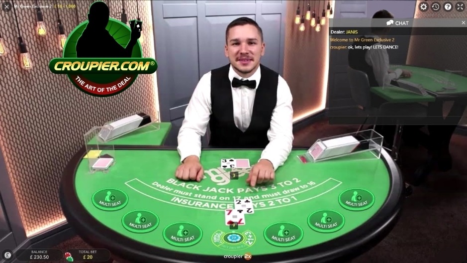 Online Blackjack Dealer Laughing At My Bad Luck Mr Green Live Casino